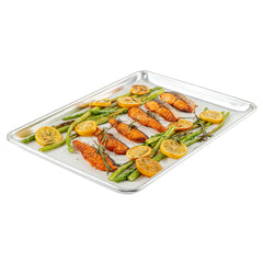 Pastry Tek White Parchment Paper Half Size Sheet Pan Liner - Silicone Coated - 12