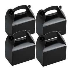 Bio Tek Black Paper Gable Box / Lunch Box - Greaseproof - 4