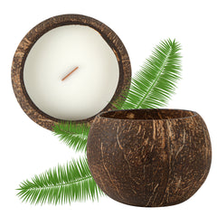 Coco Casa Handmade Coconut Shell Candle - Cinnamon - 4