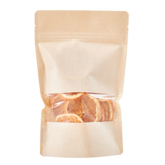 Bag Tek Kraft Plastic Medium Window Bag - Heat Sealable - 8