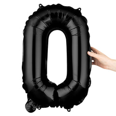 Balloonify Black Mylar Number 0 Balloon - 16