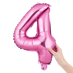 Balloonify Pink Mylar Number 4 Balloon - 16