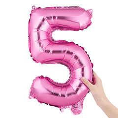 Balloonify Pink Mylar Number 5 Balloon - 16