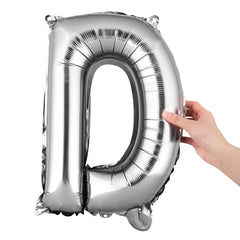 Balloonify Silver Mylar Letter D Balloon - 16