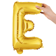 Balloonify Gold Mylar Letter E Balloon - 16