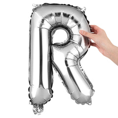 Balloonify Silver Mylar Letter R Balloon - 16