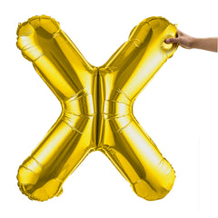 Balloonify Gold Mylar Letter X Balloon - 40
