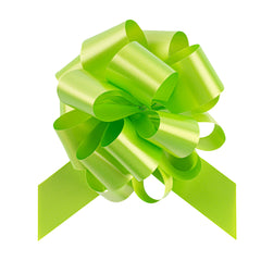 Gift Tek Green Plastic Flora Satin Pull Bow - 5 1/2