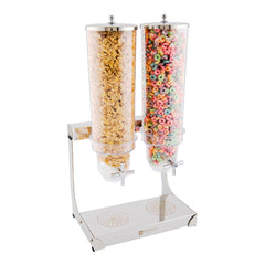 Met Lux 3L Stainless Steel Cereal Dispenser - 2 Compartments - 8