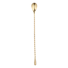 Bar Lux Gold-Plated Stainless Steel Belicoso Barspoon - 12