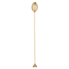 Bar Lux Gold-Plated Stainless Steel Muddler Barspoon - 12