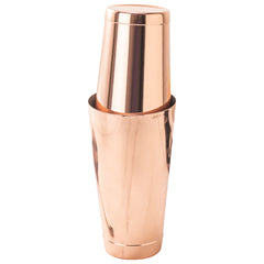 Bar Lux 16 oz Copper-Plated Stainless Steel Boston Shaker - Weighted - 3 1/4