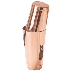 Bar Lux 24 oz Copper-Plated Stainless Steel Boston Shaker - Weighted - 3 1/2