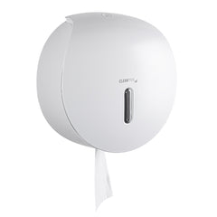 Clean Tek Professional White Plastic Toilet Paper Dispenser - 11 1/2