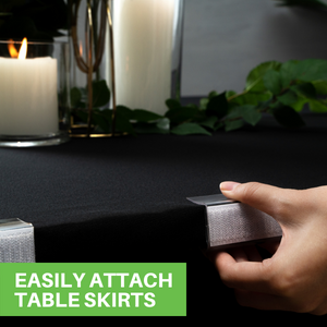 Easily Attach Table Skirts