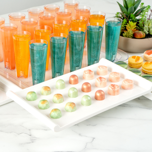 edible gold on food and drinks