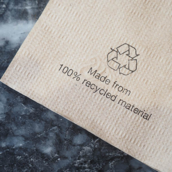 tissue made using recycled paper