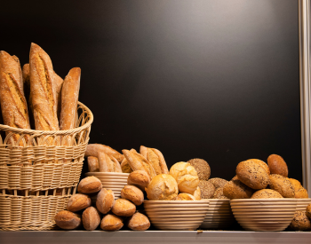 bread baskets and breads