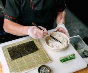 Sushi making