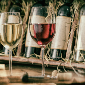 White and red wine