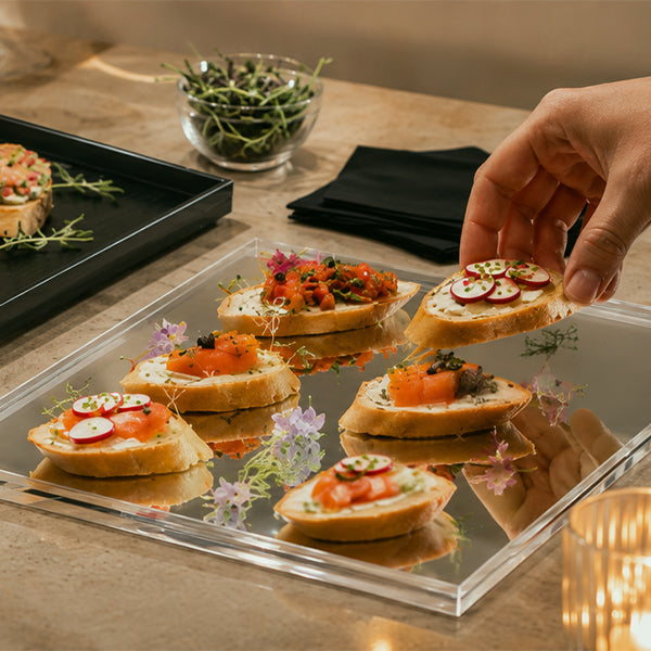 Plastic Serving and Display Platters / Trays