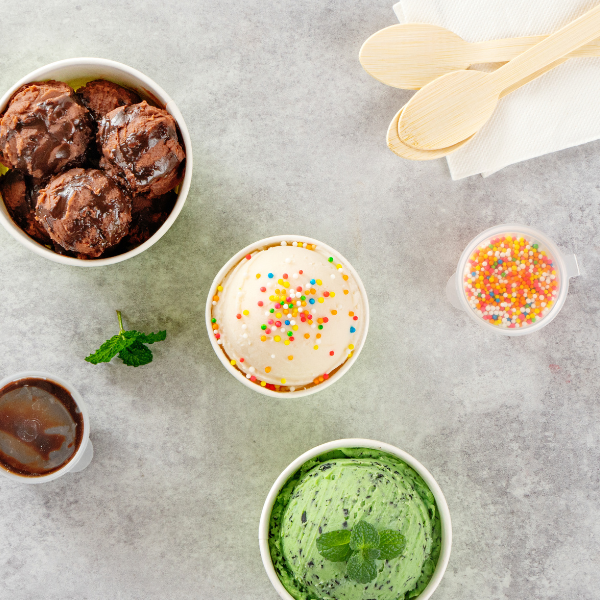 Disposable Ice Cream and Milkshake Supplies