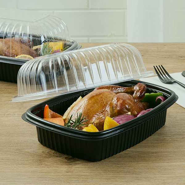 Plastic Chicken Roaster Take-Out Containers