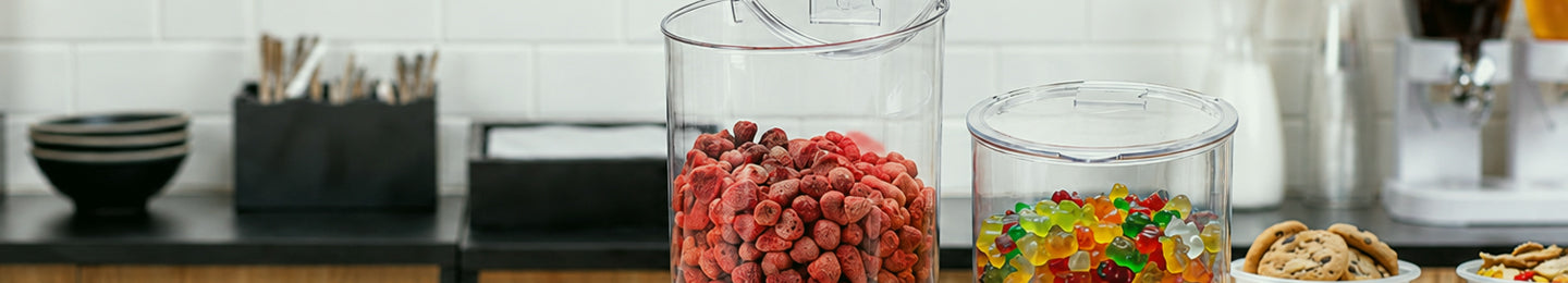 Food Storage Jars and Ingredient Canisters
