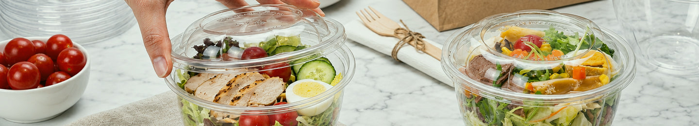 Disposable Salad Bowls & Containers
