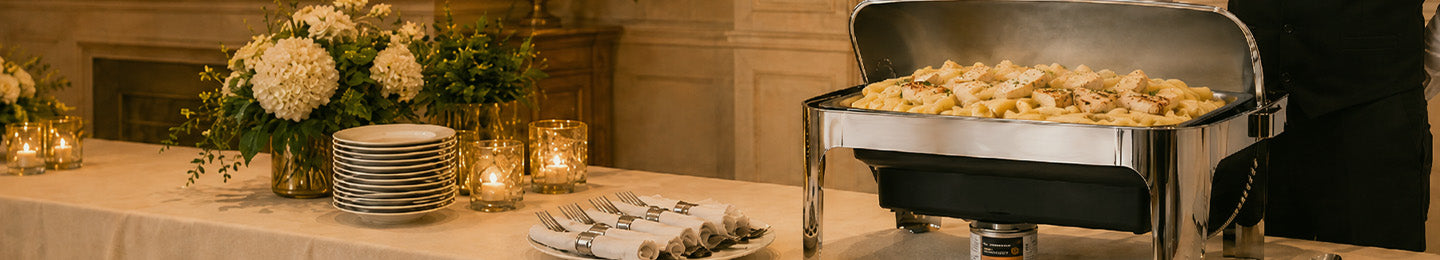 Chafers, Chafing Dishes, and Chafer Accessories