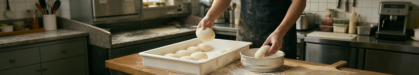 Pizza Dough Pans and Pizza Dough Boxes