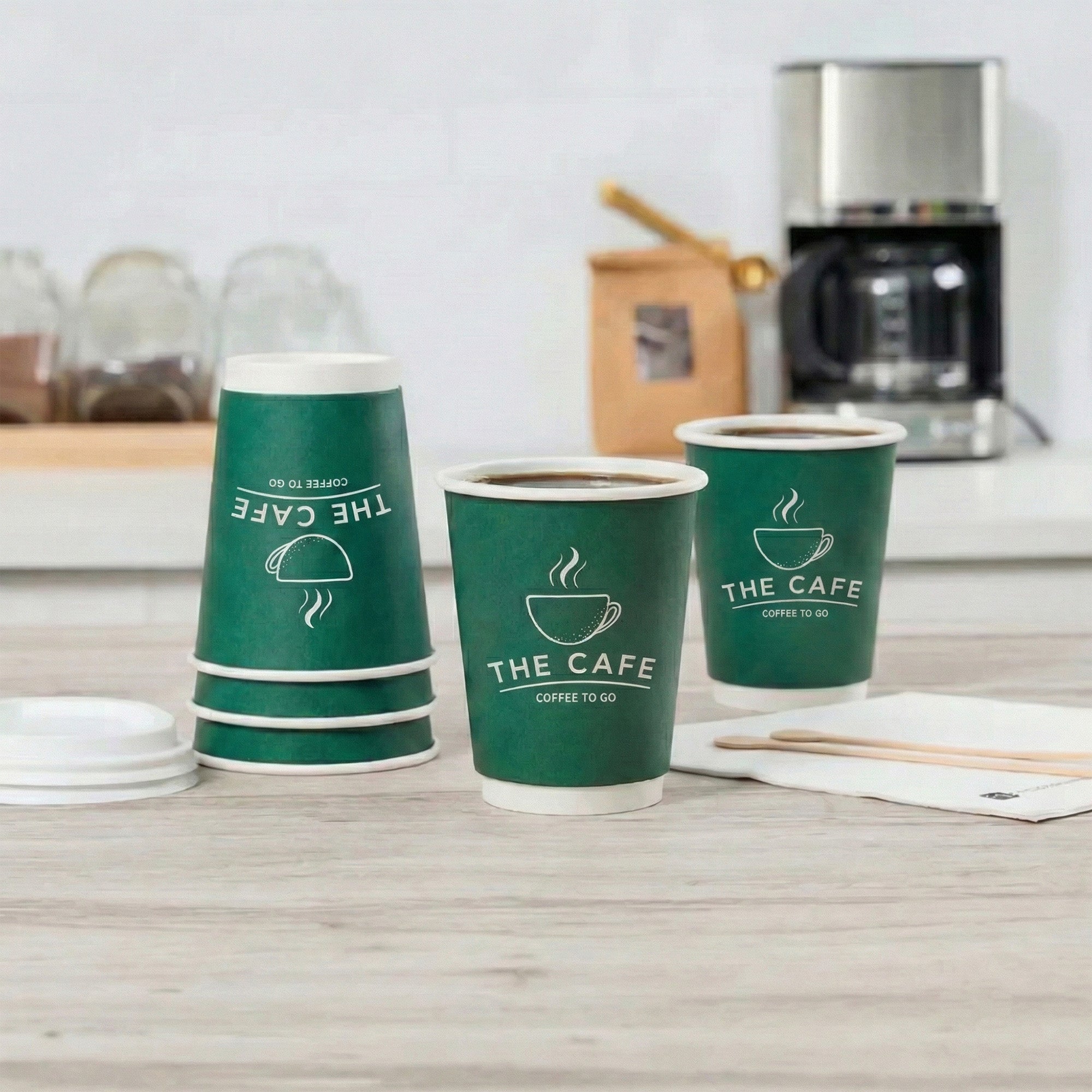 Custom Compostable Double Wall Cups