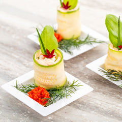 Mini Serve 100 Square White 2.75
