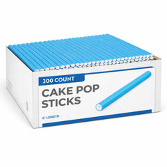 Restpresso Sky Blue Paper Cake Pop and Lollipop Stick - Biodegradable - 6