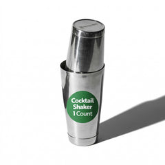 Bar Lux 2-Piece Stainless Steel Cocktail Shaker Tin Set - 16 oz & 24 oz, Weighted, Mirrored Finish - 1 count box