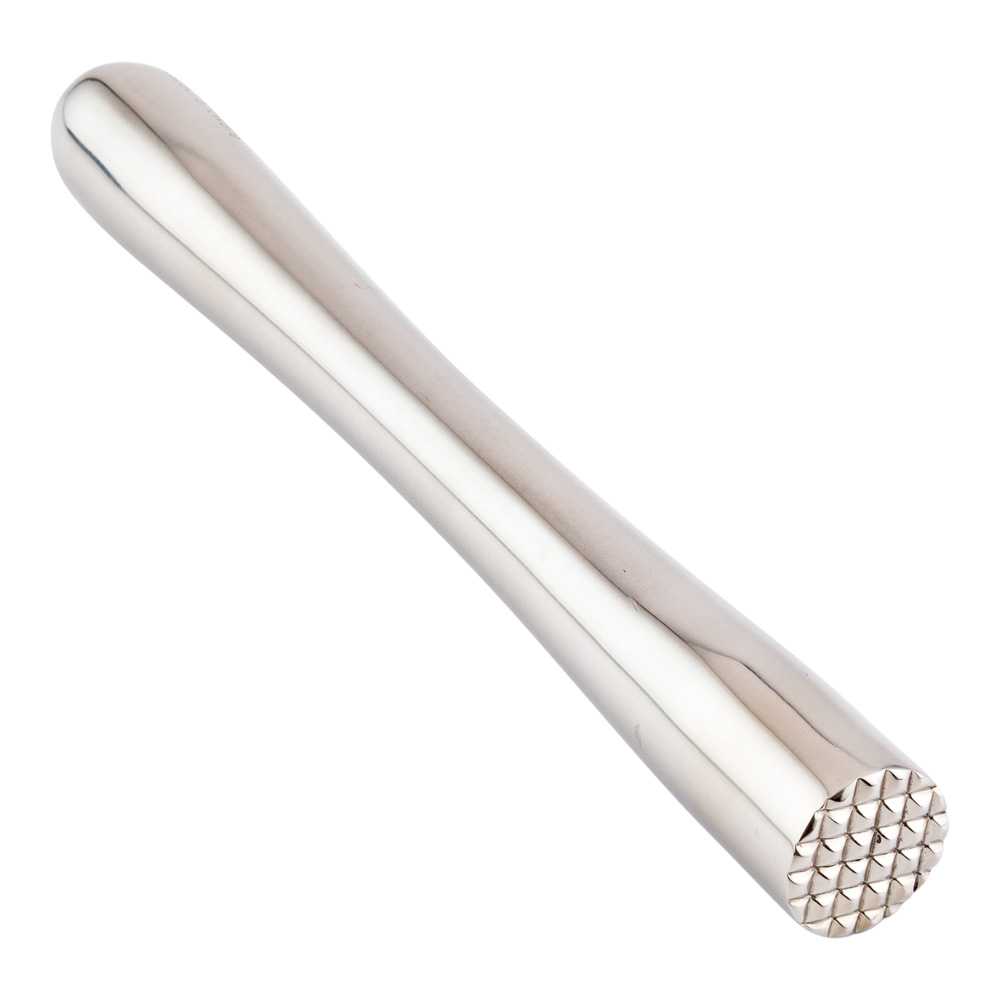 Bar Lux 2-Piece Stainless Steel Muddler And Mixing Spoon Set - 1 count box