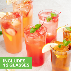 Includes 12 Glasses