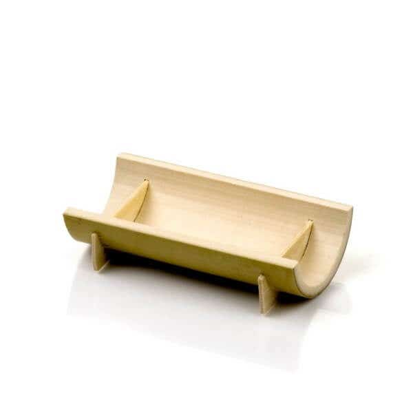 small bamboo canoe
