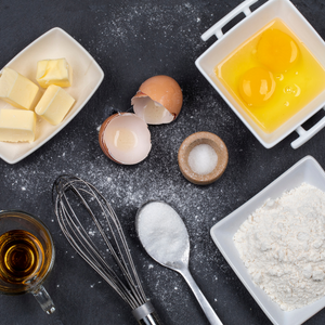 ingredients for baking a cake