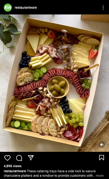 paper catering tray