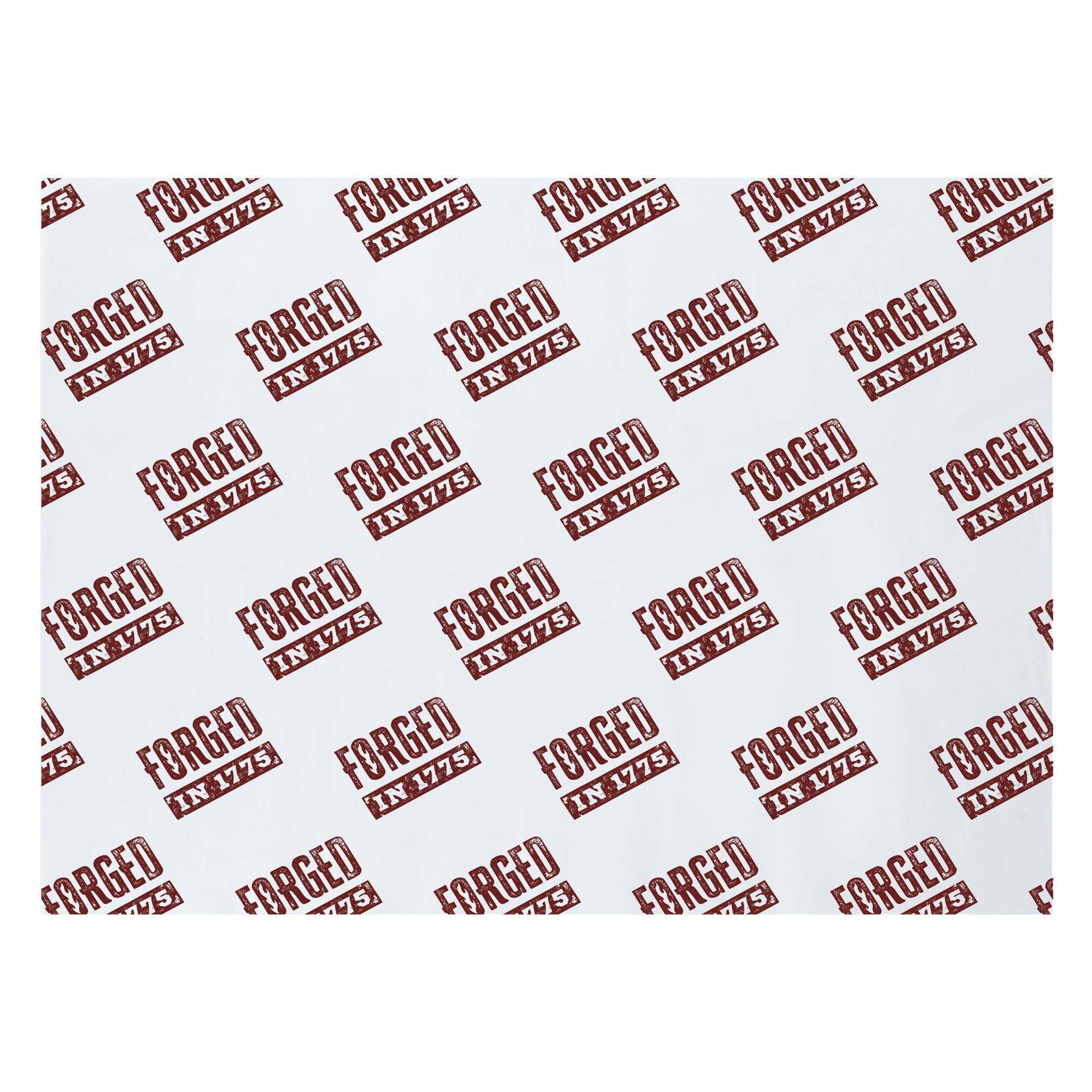 Custom Pastry Tek White Forged in 1775 Parchment Paper Quarter Size Sheet Pan Liner - Silicone Coated, CMPFD01 - 10'' x 6'' - 2000 count box