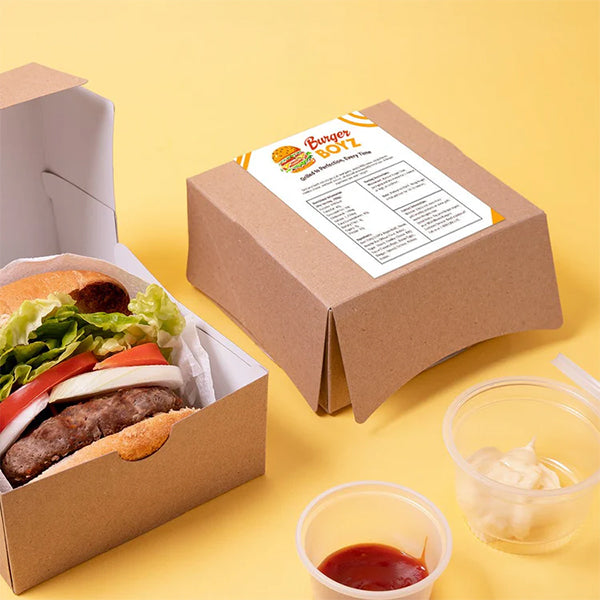 Custom Catering Box Labels – Custom Stickers for Restaurants Food Packaging
