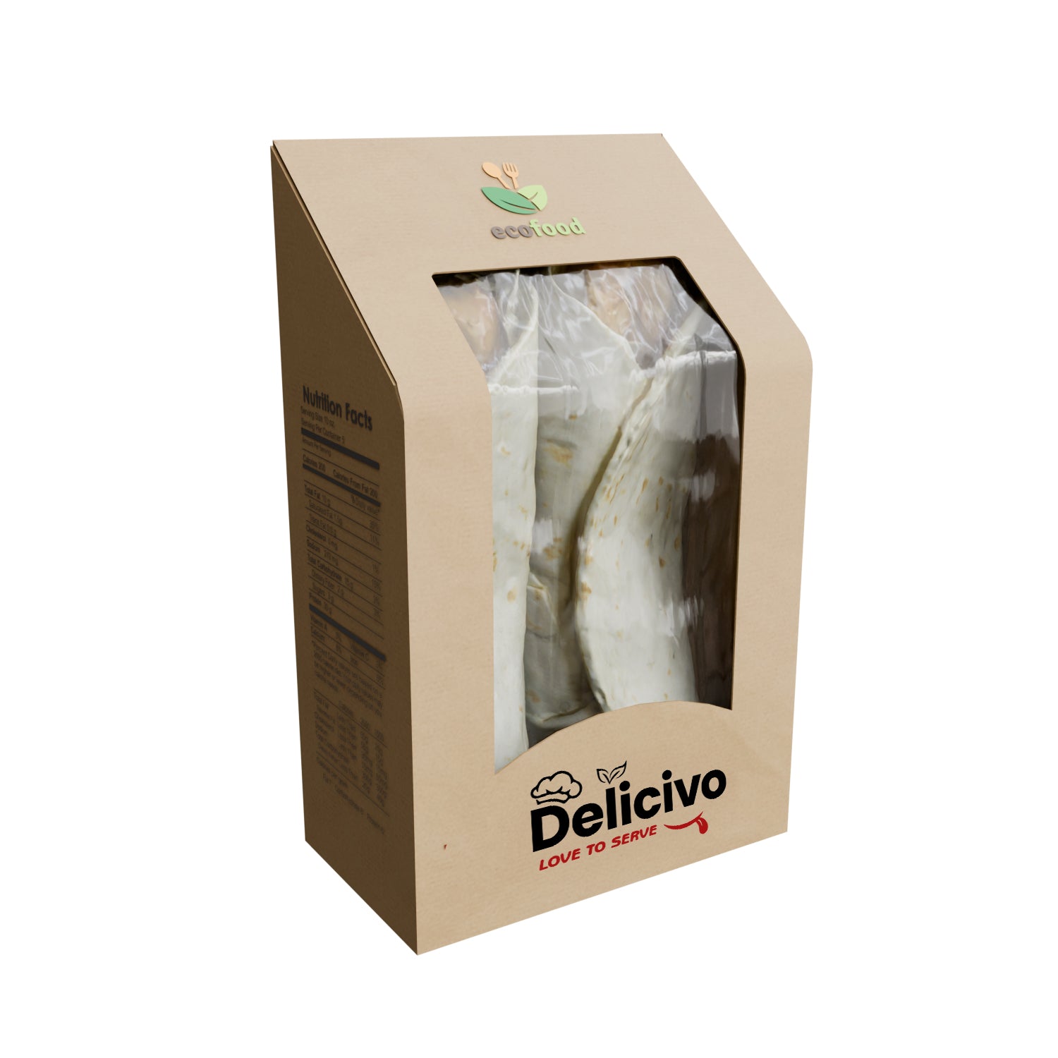 Custom Sandwich Wrap Take-Out Boxes – Eco-Friendly Personalized Take Out Containers for Restaurants, Food Trucks and Catering