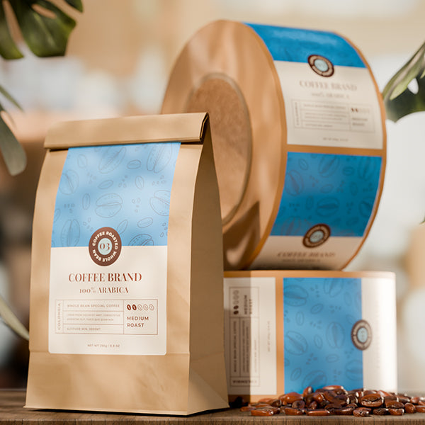 Custom Coffee Bag Labels – Custom Stickers for Cafés and Coffee Packaging
