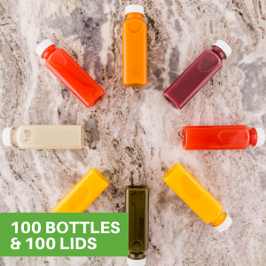 100 Bottle & 100 Lids