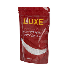 Luxe 1 lb Clear Rock Sugar - Monocrystal - 1 count box