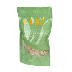 Luxe 1 lb Pear Rock Sugar - Yellow, Multicrystal - 10 count box