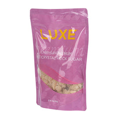 Luxe 1 lb Chrysanthemum Rock Sugar - Yellow, Multicrystal - 10 count box