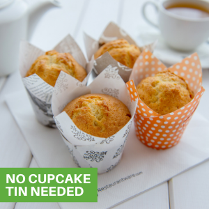 No cupcake Tin Needed