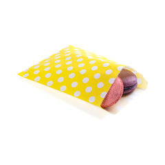 Rectangle Yellow Paper Bag - Polka Dots - 7